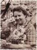 Е.А. Керсновская в своем саду в Ессентуках